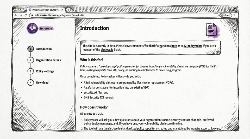 Introducing the disclose.io Policymaker!