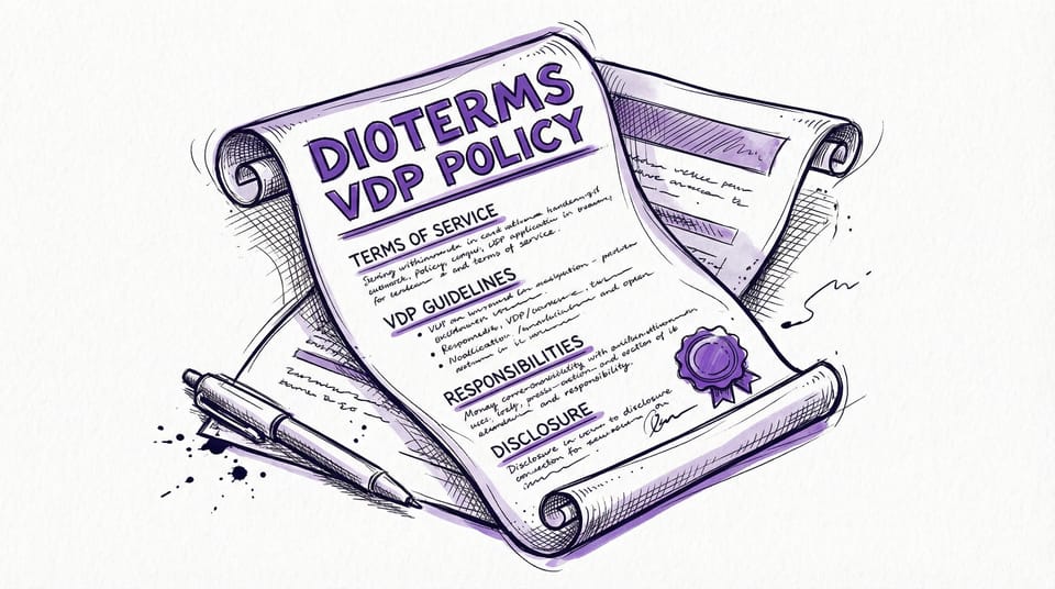 Request For Comment: dioterms open-source VDP policy